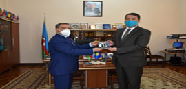 Ambassador of the Republic of Kazakhstan to the Republic of Azerbaijan Mr. Serzhan Abdykarimov visited the National Library